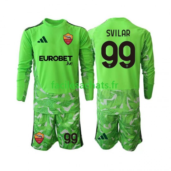 Maillot AS Rome Mile Svilar 99 2026-2027 Gardien Domicile Enfant ML