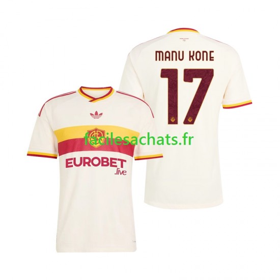 Maillot AS Rome Manu Kone 17 2026-2027 Extérieur Homme MC