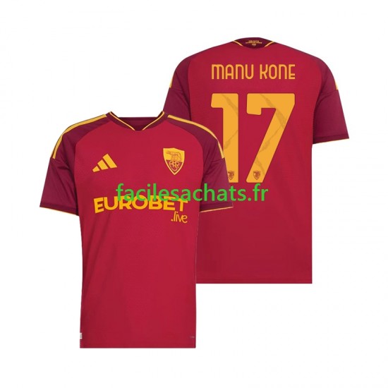 Maillot AS Rome Manu Kone 17 2026-2027 Domicile Homme MC