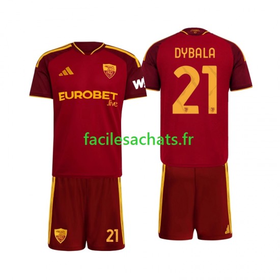 Maillot AS Rome Paulo Dybala 21 2026-2027 Domicile Enfant MC