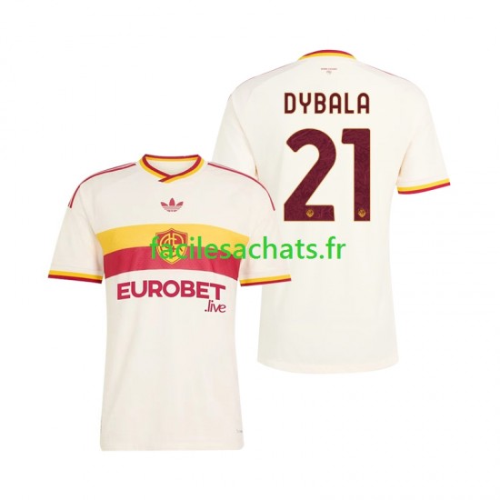 Maillot AS Rome Paulo Dybala 21 2026-2027 Extérieur Homme MC
