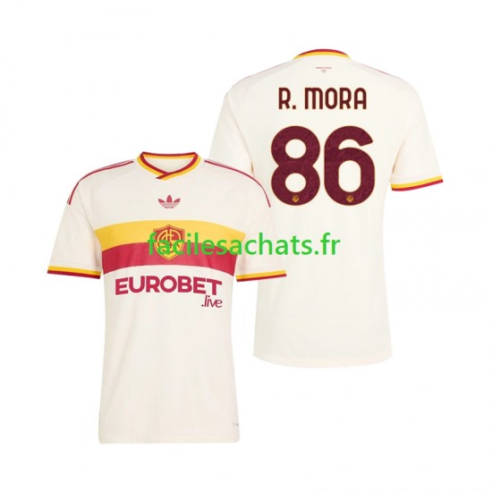 Maillot AS Rome Rodrigo Mora 86 2026-2027 Extérieur Homme MC