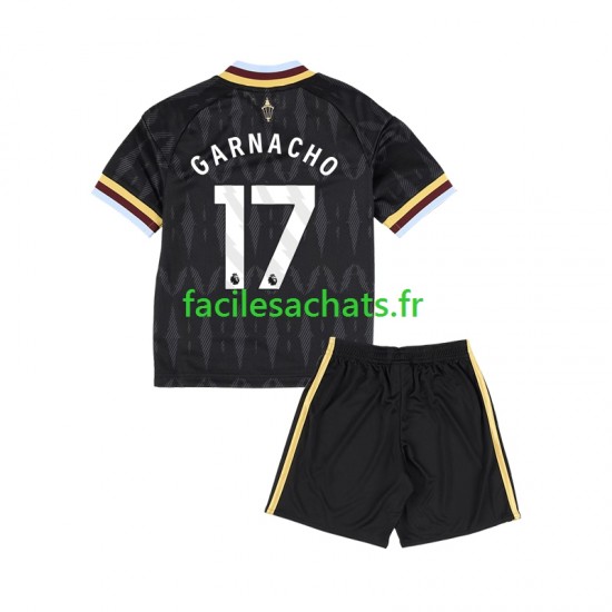 Maillot Aston Villa Alejandro Garnacho 17 2026-2027 Extérieur Enfant MC