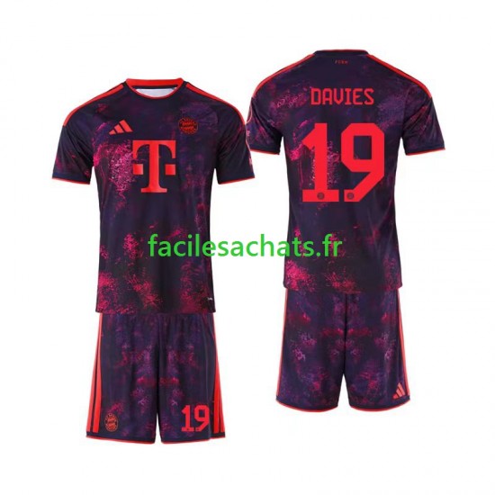Maillot Bayern Munich Alphonso Davies 19 2026-2027 3ème Enfant MC