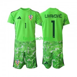 Maillot Croatie Dominik Livakovic 25 2026-2027 Gardien Domicile Enfant MC