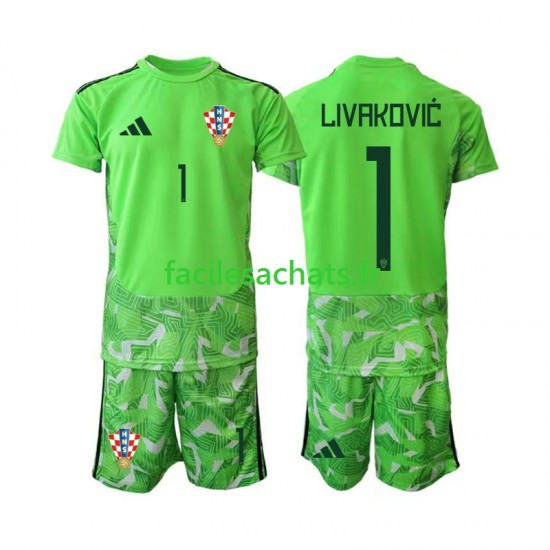 Maillot Croatie Dominik Livakovic 25 2026-2027 Gardien Domicile Enfant MC
