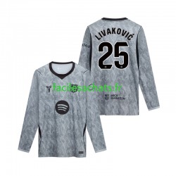 Maillot FC Barcelone Dominik Livakovic 25 2026-2027 Gardien Extérieur Homme ML