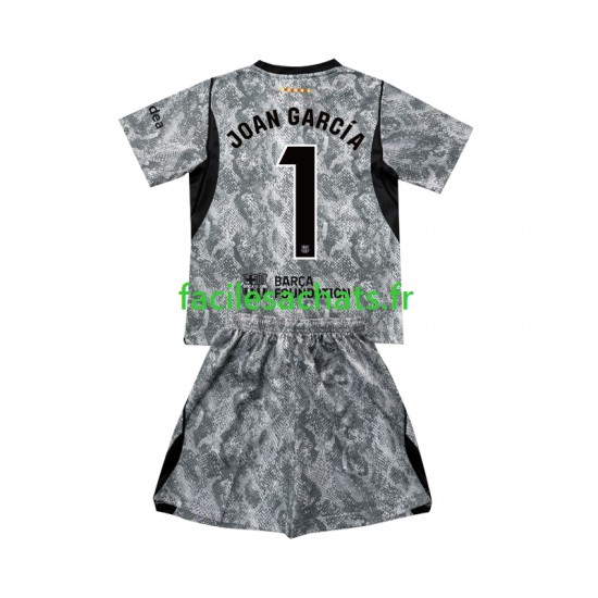 Maillot FC Barcelone Joan Garcia 1 2026-2027 Gardien Extérieur Enfant MC