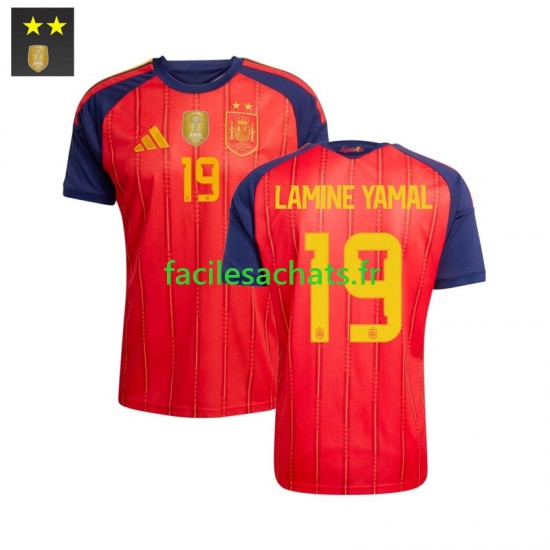 Maillot Espagne Lamine Yamal 19 2026-2027 Domicile Homme MC