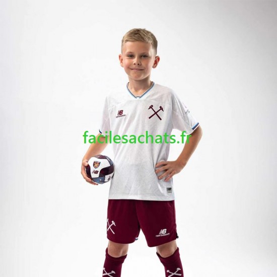Maillot West Ham United 2026-2027 Extérieur Enfant MC