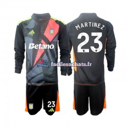 Maillot Aston Villa Emiliano Martinez 23 2024-2025 Gardien Extérieur Enfant ML