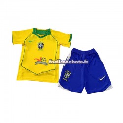 Maillot Brésil Retro 2004 Domicile Enfant MC