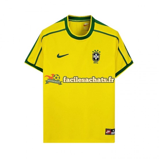 Maillot Brésil Retro 1998 Domicile Homme MC
