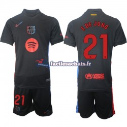 Maillot FC Barcelone F DE JONG 21 2024-2025 Extérieur Enfant MC