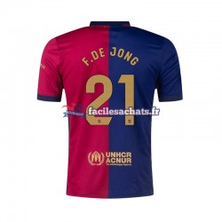 Maillot FC Barcelone F. DE JONG 21 2024-2025 Domicile Homme MC
