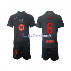 Maillot FC Barcelone Gavi 6 2024-2025 Extérieur Enfant MC