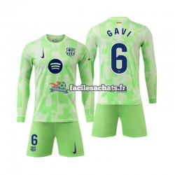 Maillot FC Barcelone Gavi 6 2024-2025 3ème Enfant ML