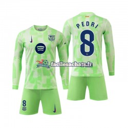 Maillot FC Barcelone Pedri 8 2024-2025 3ème Enfant ML