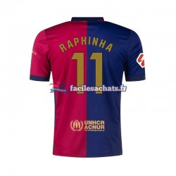 Maillot FC Barcelone RAPHINHA 11 2024-2025 Domicile Homme MC