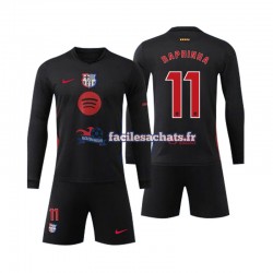 Maillot FC Barcelone Raphinha 11 2024-2025 Extérieur Enfant ML