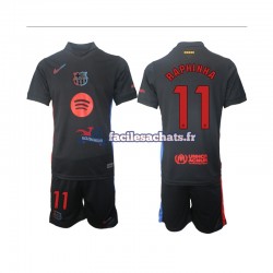 Maillot FC Barcelone Raphinha 11 2024-2025 Extérieur Enfant MC