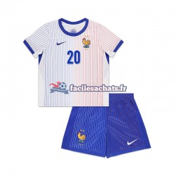 Maillot France Bradley Barcola 20 2024 Extérieur Enfant MC