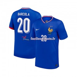 Maillot France Bradley Barcola 20 2024 Domicile Homme MC