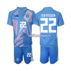 Maillot Allemagne Ter Stegen 22 2024-2025 Gardien 4ème Enfant MC