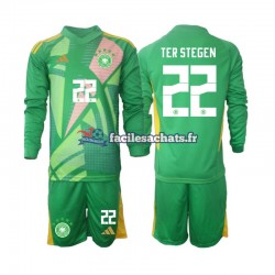Maillot Allemagne Ter Stegen 22 2024-2025 Gardien 3ème Enfant ML
