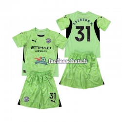 Maillot Manchester City Ederson Moraes 31 2 2024-2025 Gardien 4ème Enfant MC