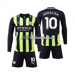 Maillot Manchester City Jack Grealish 10 2024-2025 Extérieur Enfant ML