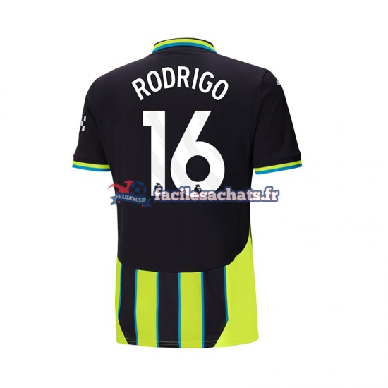 Maillot Manchester City RODRIGO 16 2024-2025 Extérieur Homme MC