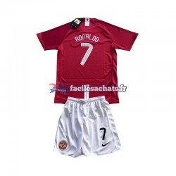 Maillot Manchester United Cristiano Ronaldo 7 Champion League Retro 2007 Domicile Enfant MC