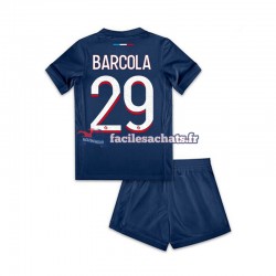 Maillot Paris Saint-Germain Bradley Barcola 29 2024-2025 Domicile Enfant MC