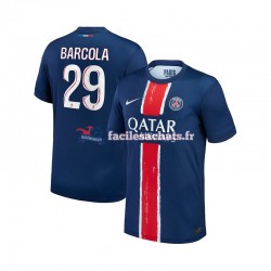 Maillot Paris Saint-Germain Bradley Barcola 29 2024-2025 Domicile Homme MC
