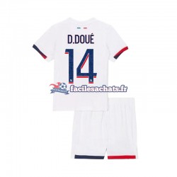 Maillot Paris Saint-Germain Desire Doue 14 2024-2025 Extérieur Enfant MC
