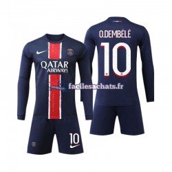 Maillot Paris Saint-Germain O Dembele 10 2024-2025 Domicile Enfant ML