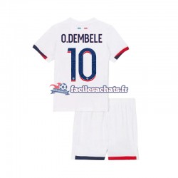 Maillot Paris Saint-Germain Ousmane Dembele 10 2024-2025 Extérieur Enfant MC