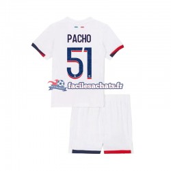 Maillot Paris Saint-Germain Willian Pacho 51 2024-2025 Extérieur Enfant MC