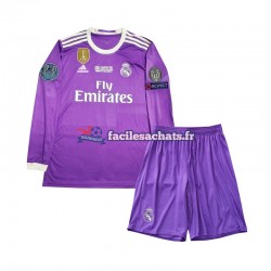 Maillot Real Madrid Retro 2016 Extérieur Enfant ML