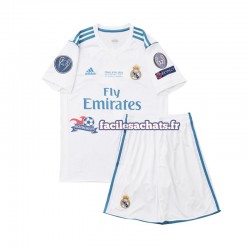Maillot Real Madrid Retro 2017 Domicile Enfant MC