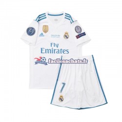 Maillot Real Madrid Cristiano Ronaldo 7 Retro 2017 Domicile Enfant MC