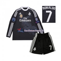 Maillot Real Madrid Cristiano Ronaldo 7 Retro 2014 3ème Enfant ML