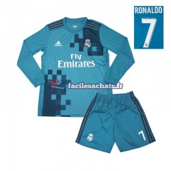 Maillot Real Madrid Cristiano Ronaldo 7 Retro 2017 3ème Enfant ML