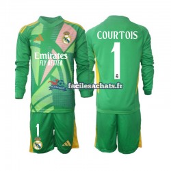 Maillot Real Madrid Thibaut Courtois 1 2024-2025 Gardien 3ème Enfant ML