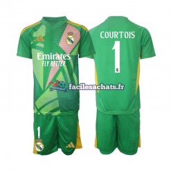 Maillot Real Madrid Thibaut Courtois 1 2024-2025 Gardien 3ème Enfant MC