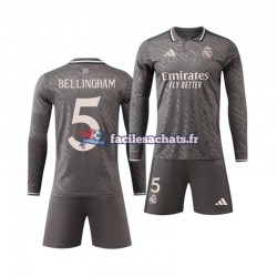 Maillot Real Madrid Jude Bellingham 5 2024-2025 3ème Enfant ML