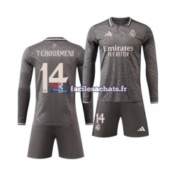 Maillot Real Madrid Tchouameni 14 2024-2025 Extérieur Enfant ML