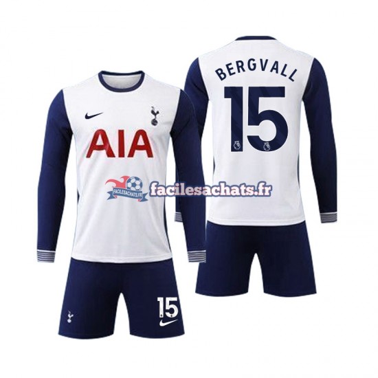 Maillot Tottenham Spurs Bergvall 15 2024-2025 Domicile Enfant ML