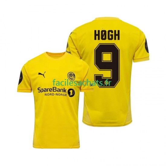 Maillot FK Bodø/Glimt Kasper Hogh 9 2025 Domicile Homme MC